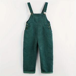 유럽과 미국의 패션 여성 코듀로이 단색 캐주얼 긴 멜빵