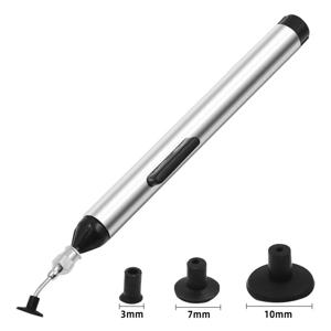 IC SMD 진공 흡입 흡입 펜 리무버 빨판 펌프 IC SMD 핀셋 픽업 도구 3개의 흡입 헤더로 솔더 디솔더링