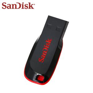 SanDisk Cruzer 블레이드 USB 플래시 드라이브, 컴퓨터용 휴대용 USB 저장 디스크, 메모리 스틱, 16GB, 32GB, 64GB, 128GB, 정품