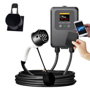 EV 월박스 5M/10M 7KW 32A 충전소 가정용 전기차 충전기 5M 케이블 컬러 스크린 포함