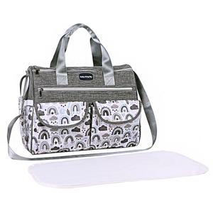 새로운 유행의 구름 인쇄 어깨 엄마 가방; 다기능 대용량 크로스 바디 엄마와 아기 가방; 외출시 임산부를 위한 사첼 기저귀가방