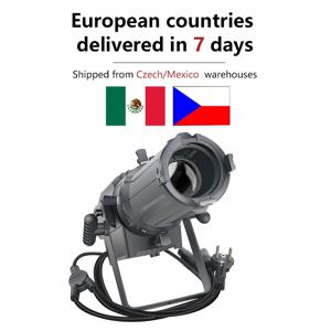 극장 디스플레이용 프로파일 가변 줌 타원형 DMX LED 100W 미니 표면 스튜디오 고보 스포트라이트 DMX 줌