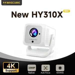 Magcubic HY310X 4K 미니 프로젝터, 풀 HD 1080P 420ANSI Android 11 자동 초점 키스톤, 야외 극장 스탠드 프로젝터