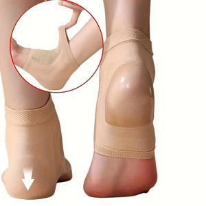 1쌍 업그레이드된 고탄성 실리콘 양말, 발목 보호 양말, 발목 지지대, 최고의 발목 압축 지지대