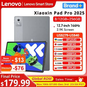 글로벌롬 레노버 샤오신 패드 프로 2025 12.7인치 태블릿 정품 디멘시티 8300 144Hz 2.9K 디스플레이 안드로이드 14 10200mAh 패드 PC