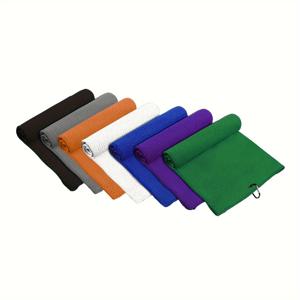 클립과 마이크로파이버 와플 패턴이 있는 가방용 골프 타월 1개, 검정색(30*50cm/11.8x19.6in), 흡수성 매우 뛰어남