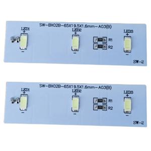 ABMI-2Pcs Electrolux 냉동고 부품 용 냉장고 LED 조명 ZBE2350HCA 라이트 바 SW-BX02B 교체 LED 스트립 바,
