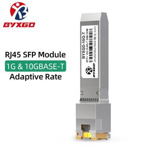 Mikrotik/NEC/Cisco 스위치/라우터/서버용 레이트 어댑티브 RJ45 SFP 모듈 RJ45 구리 SFP 트랜시버 1G/10GBASE-T SFP+ 모듈