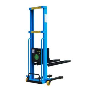 전문 휴대용 전기 트럭 장착 지게차 1톤 500kg 적재 용량 완전 자동 리프팅 핸들링 소형 지게차