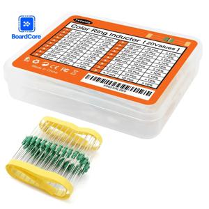 200PCS 1/2W 인덕터 세트 0.5W 컬러 링 인덕턴스 1UH에서 4.7MH까지 20가지 값 x 10개 인덕터 혼합 키트