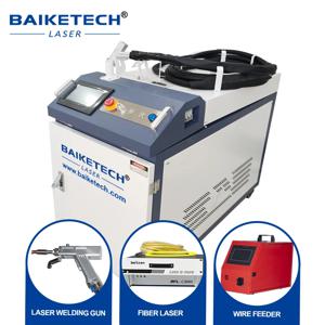 4 in 1 휴대용 섬유 레이저 용접 절단 청소 기계 와이어 공급기 포함 공장용 레이저 용접기