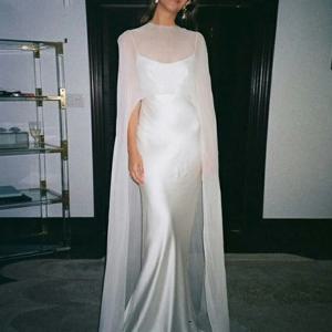 여성용 하이 로우 폴카 도트/단색 시스루 커버업 여름 휴가용 O넥 케이프 블라우스 여성용 재킷 롱 파티 탑