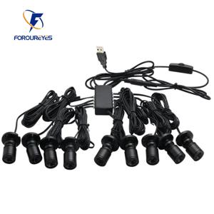 디밍이 가능한 LED 캐비닛 조명 모델 디스플레이 카운터 용 USB 5V 통 와인 차고 키트 전시 케이스 선반 미니 스포트라이트