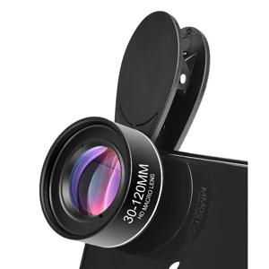 전화 카메라 렌즈 30-120mm 매크로 렌즈 장거리 4K HD 휴대 전화 액세서리 iPhone X 스마트 폰용 렌즈 + CPL + 스타 필터