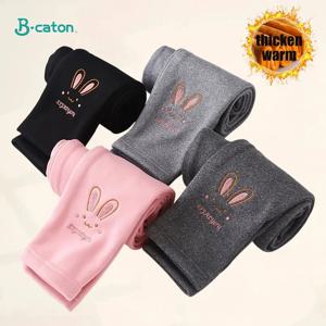 가을 겨울 어린이 소녀의 레깅스 두꺼운 따뜻한 아이 소녀 따뜻한 플러시 레깅스 바지 탄성 허리 레깅스 키즈 바지