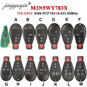 크라이슬러 타운 & 컨트리 지프 그랜드 체로키 닷지 캐러밴 여행 IYZ-C01C 용 433Mhz 7941 원격 자동차 키 Fob M3N5WY783X