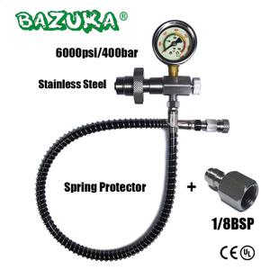 HPA 스쿠버 HP 에어 필 스테이션 리필 필링 커넥터 어댑터, DIN 대형 가스 탱크, 소형 실린더 병 G5/8 스테인레스 스틸