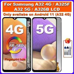 삼성 갤럭시 A32 4G LCD SM-A325F SM-A325M 디스플레이 터치 스크린 교체 용 AMOLED 삼성 A32 5G 디스플레이 SM-A326B