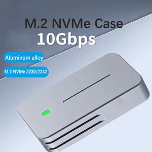 2230 2242 M.2 NVMe 케이스 인클로저 NVMe-USB 어댑터 M.2 박스 10Gbps USB3.1 Gen 2 PCIe M2 SSD 케이스(2230 2242 드라이브 583 칩용)