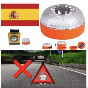 자동차 비상 신호등 USB 충전식 V16 자기 유도 스트로브 깜박이는 경고등 도움말 플래시 안전 신호 램프