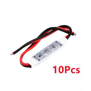10/5Pcs 미니 12V LED 조명 디밍 3 키 컨트롤러 조광기 드라이버 및 스위치 3528 5050 5630 최신 제어 Led 스트립 빛