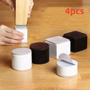 4Pcs 무거운 가구 높이 발 패드 소파 침대 테이블 의자 내마모성 안티 슬립 탄소강 라이저 바닥 보호대