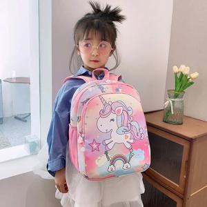 유치원 학생 Schoolbag 만화 귀여운 유니콘 소녀 배낭 패션 대외 무역 대용량 배낭