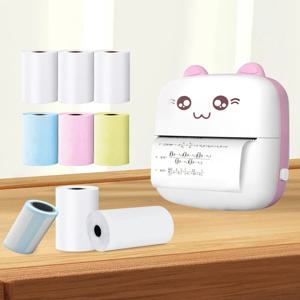 57MM 롤 미니 프린터 감열지 라벨 스티커 미니 프린터 용 자체 접착 인쇄 용지 어린이 인스턴트 인쇄 카메라
