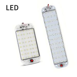 1pc 12V-80V 자동차 인테리어 Led 라이트 바 밴 트럭 트럭 RV 캠핑카 보트 실내 자동차 천장 조명에 대 한 스위치와 흰색 빛 튜브
