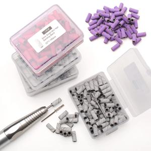 100pcs 3.1mm 미니 샌딩 밴드 키트 네일 드릴 비트 맨드릴 세트 전기 매니큐어 액세서리 도구 죽은 스킨 리무버