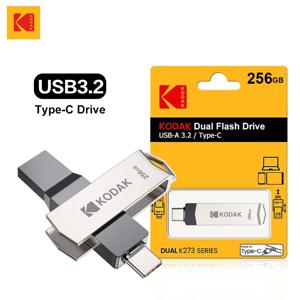 KODAK C타입 플래시 드라이브, 펜드라이브 고속 듀얼 메모리 스틱, 스마트폰 노트북용, USB3.2, 256GB, 128GB, 32GB