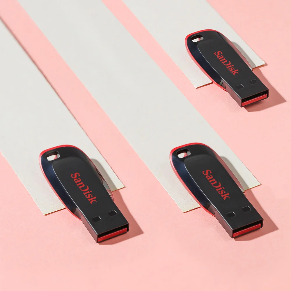 SanDisk SDCZ50 USB 플래시 드라이브, 128GB 미니 펜 드라이브, 64GB 펜드라이브, 32GB USB 2.0 플래시 드라이브, 16GB 메모리 스틱, PC용 8GB USB 디스크