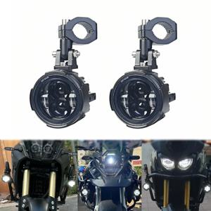BMW R1200GS F800GS ADV Yamaha MT07 MT09 CRF1000L 아프리카 트윈 가와사키 안개등 모토 램프 용 오토바이 LED 보조 램프