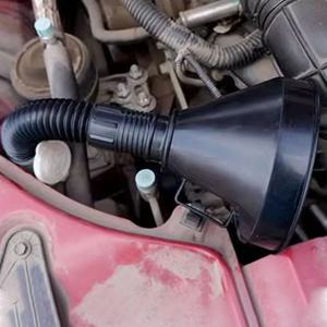 자동차 오토바이 트럭 엔진 깔때기 - 필터 및 스트레이너 포함, 오일/휘발유 주유, 연장 파이프 호스 포함, 필수 주입 도구