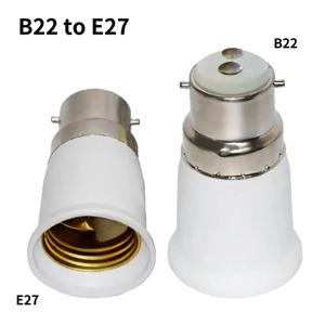 B22 ~ E27 전구 소켓 고품질 램프베이스 변환기 어댑터 Led 옥수수 전구 스포트라이트 110V 220V 용 PC 내화 램프 홀더