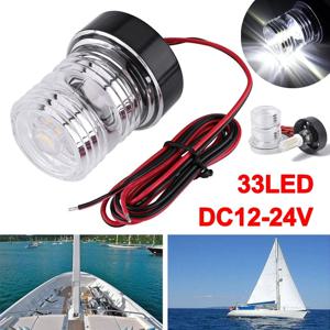 만능 해양 보트 요트 신호 앵커 램프 폰툰 스키프, 방수 12V-24V, 33 LED 내비게이션 조명, 360 도, 1 개, 2 개