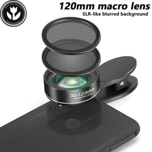 전문가용 매크로 렌즈, 5K HD 슈퍼 매크로 렌즈, 범용 클립 카메라 사진 렌즈, 아이폰, 삼성, 샤오미, 화웨이, 안드로이드용, 120mm