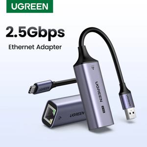 UGREEN USB 이더넷 어댑터 노트북 PC NAS 서버 용 2.5G 2500Mbps USB3.0 네트워크 카드 Windows Mac OS USB-A/C 인터넷 어댑터