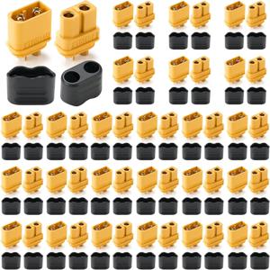10 쌍 XT60H (XT60 업그레이드) 커넥터, XT60H Male Female Bullet 커넥터 리튬 배터리 RC 비행기 자동차 용 외장 플러그