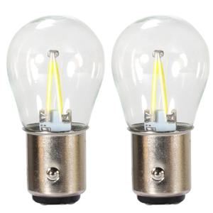 2X P21W Ba15s 1156 Led 1157 Bay15d 전구 소켓 필라멘트 칩 자동차 전구 램프 Lada 통관 조명 자동 브레이크 조명 12V 빨간색
