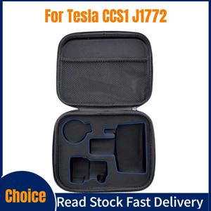 테슬라 CCS1 J1772 충전기 어댑터 보관 가방 전기 자동차 충전을위한 편리한 여행용 케이스 방수 자동차 액세서리