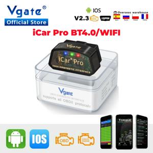 Vgate iCar Pro ELM327 WIFI OBD2 스캐너 IOS/안드로이드 블루투스 4.0 ElM 327 OBD 2 자동차 진단 도구 스캔 도구 코드 리더