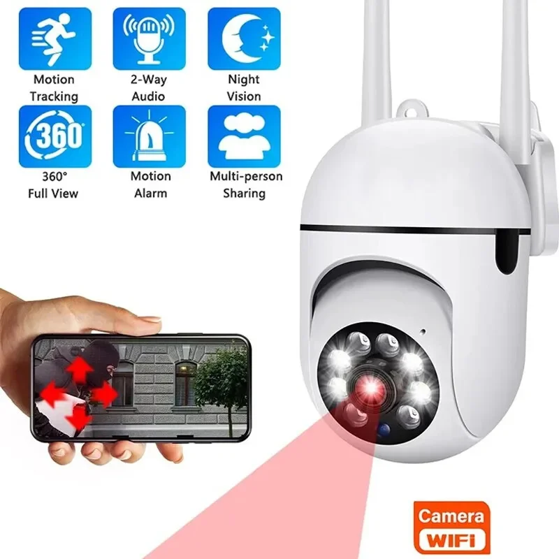 3MP WiFi 카메라 홈 PTZ IP 카메라 컬러 야간 오디오 무선 감시 카메라 자동 홈 추적 보안 CCTV 카메라