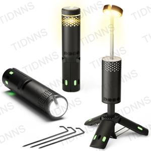 텔레스코픽 캠핑 라이트 충전식 낚시 랜턴 디밍 야간 분위기 조명 정전 10000mAh 비상 조명