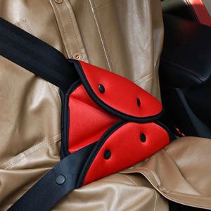 삼각형 포지셔너 카시트 스트랩 패드 커버 어린이를위한 안전 벨트 조절기 어린이를위한 성인 조절기 안전 벨트 클립 안전 스트랩