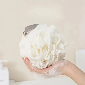 새로운 폼 스폰지 스틱 바디 소프트 샤워 꽃 테니스 스킨 청소 도구 욕조 공 욕실 액세서리