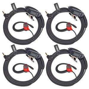 마이크 Ptt 장착 보안 헤드셋, 모토로라 TLKR-T60 T61 T62 T80 T81 T82 T-92 H20 T80 호환, 1 핀 2.5mm 이어피스