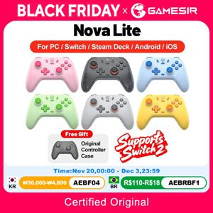 Gamesir Nova Lite 게임 패드 Nintendo Switch 2 컨트롤러 스위치 용 PC Steam Android iOS iPhone Controle 홀 이펙트 조이스틱