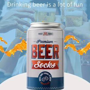 할로윈 전야에 남성과 여성을 위한 독특한 맥주 맞춤형 패턴 양말 한 켤레 친구에게 선물 양말 사계절 제공