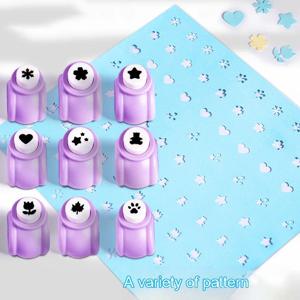 1Pcs 미니 스크랩북 펀치 수제 커터 카드 공예 옥양목 인쇄 DIY 꽃 종이 공예 펀치 구멍 펀처 라운더 커터